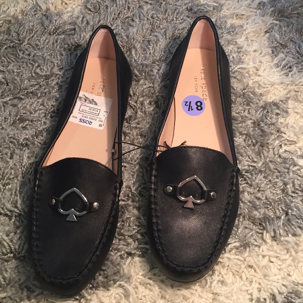 Brand new leather Kate Spade loafers